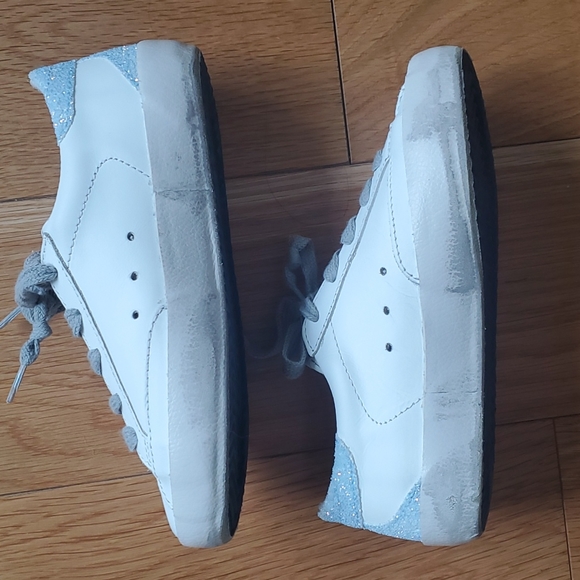 COPY - GOLDEN GOOSE PINK GLITTER STAR SUPERSTAR SNEAKERS KIDS -NEW - Picture 7 of 13